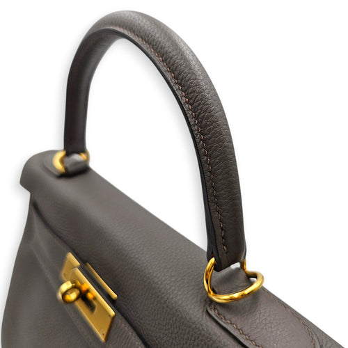 Kelly 28 Etain in Togo Gold hardware CL2605-21173 8