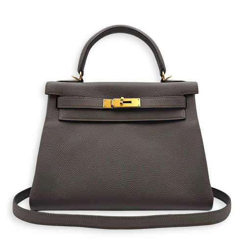 Kelly 28 Etain in Togo Gold hardware CL2605-21173 9