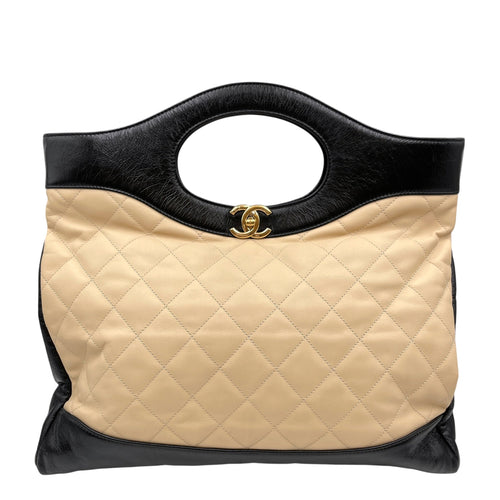 31 Shopping Brown Top Handle Bag in Calfskin Gold hardware CL2605-21174 1
