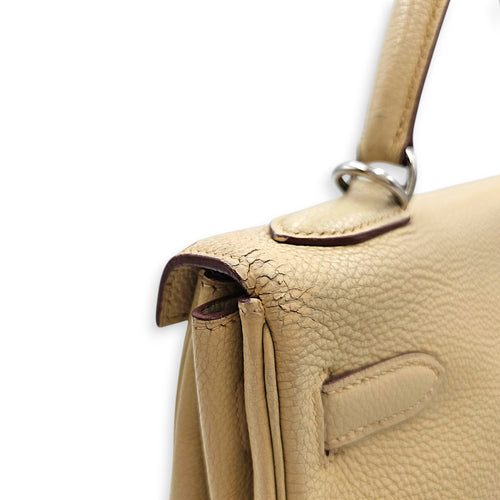 Kelly 32 Parchemin in Togo Palladium hardware