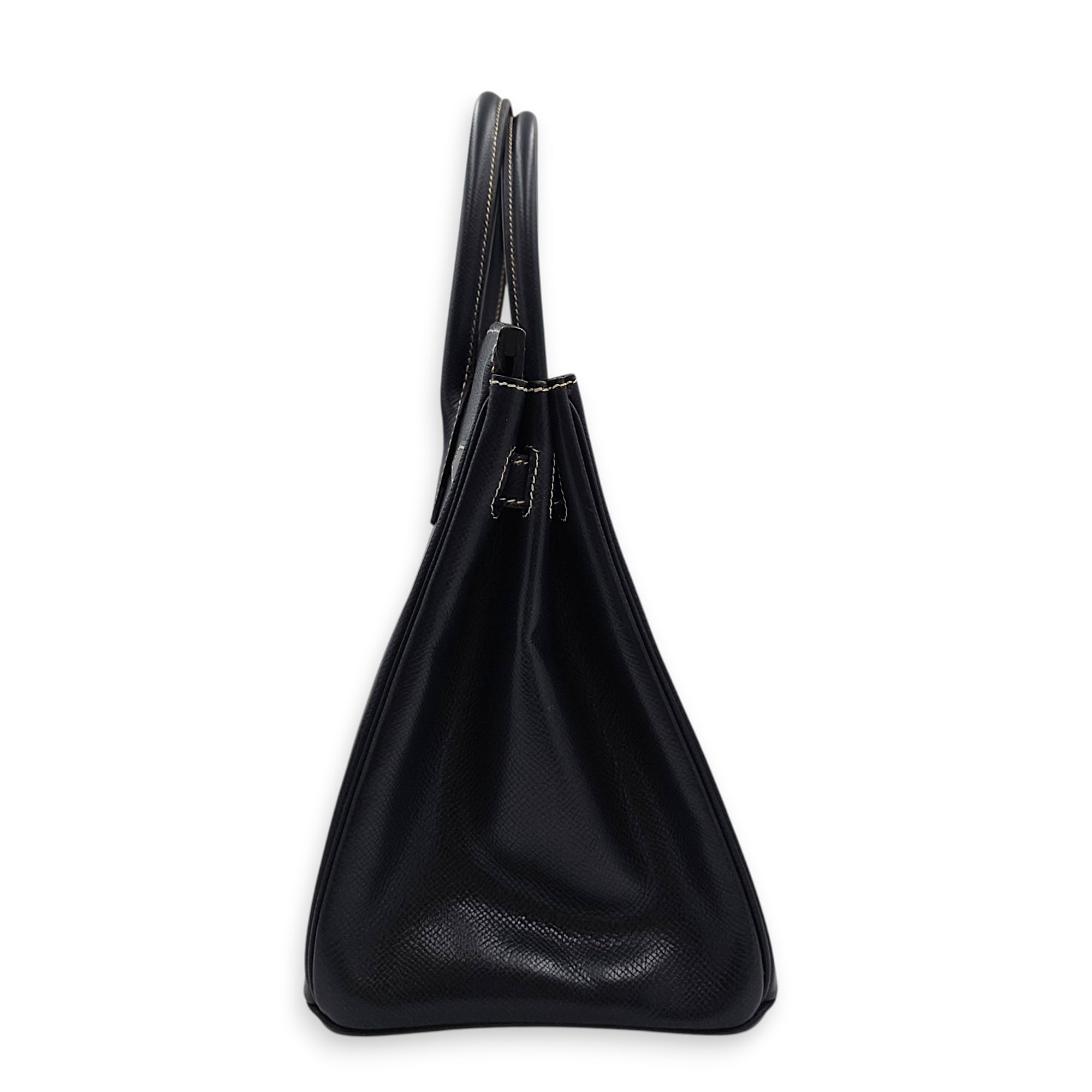 Birkin 30 Blue Indigo in Courchevel Gold hardware