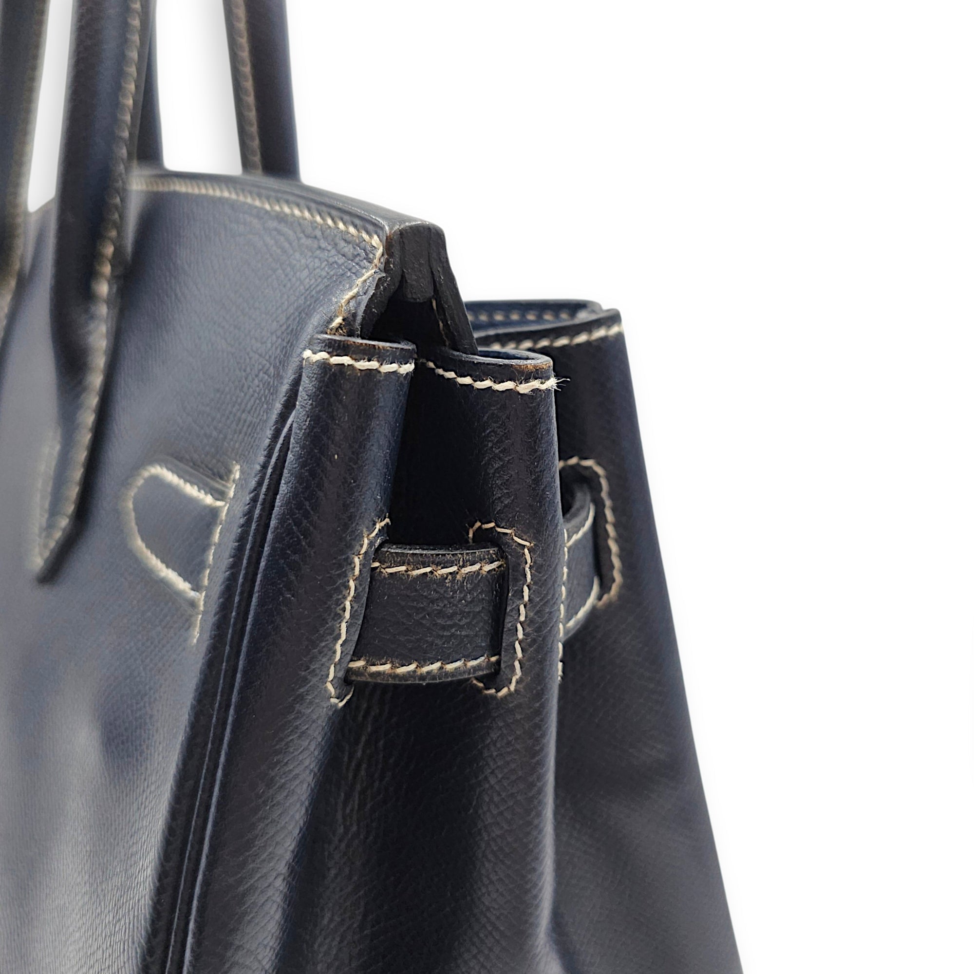 Birkin 30 Blue Indigo in Courchevel Gold hardware CL2605-21180 7