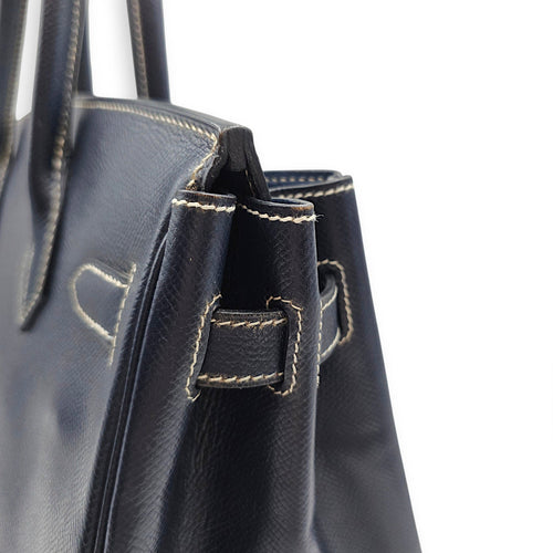 Birkin 30 Blue Indigo in Courchevel Gold hardware CL2605-21180 7