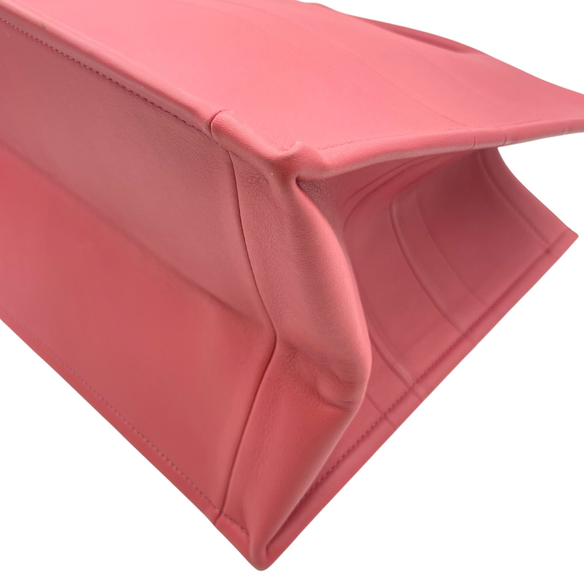 Book Tote Pink Top Handle Bag in Calfskin CL2605-21184 10