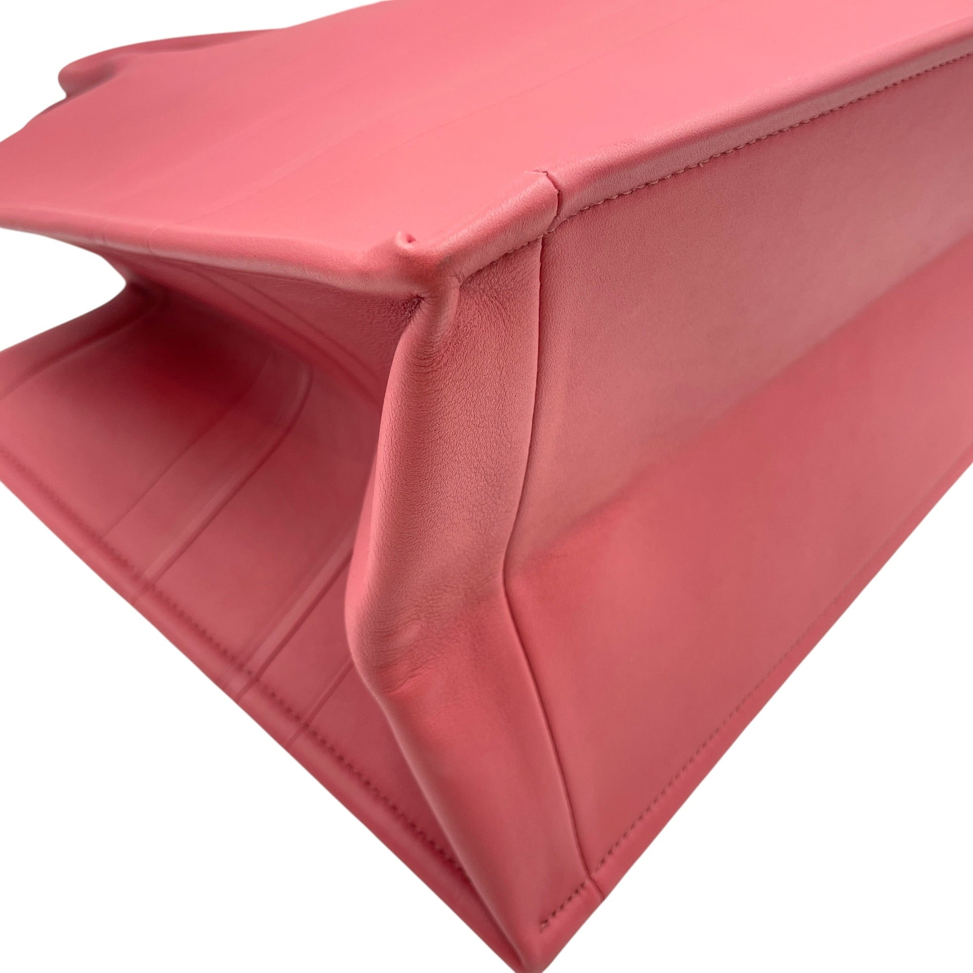 Book Tote Pink Top Handle Bag in Calfskin CL2605-21184 11