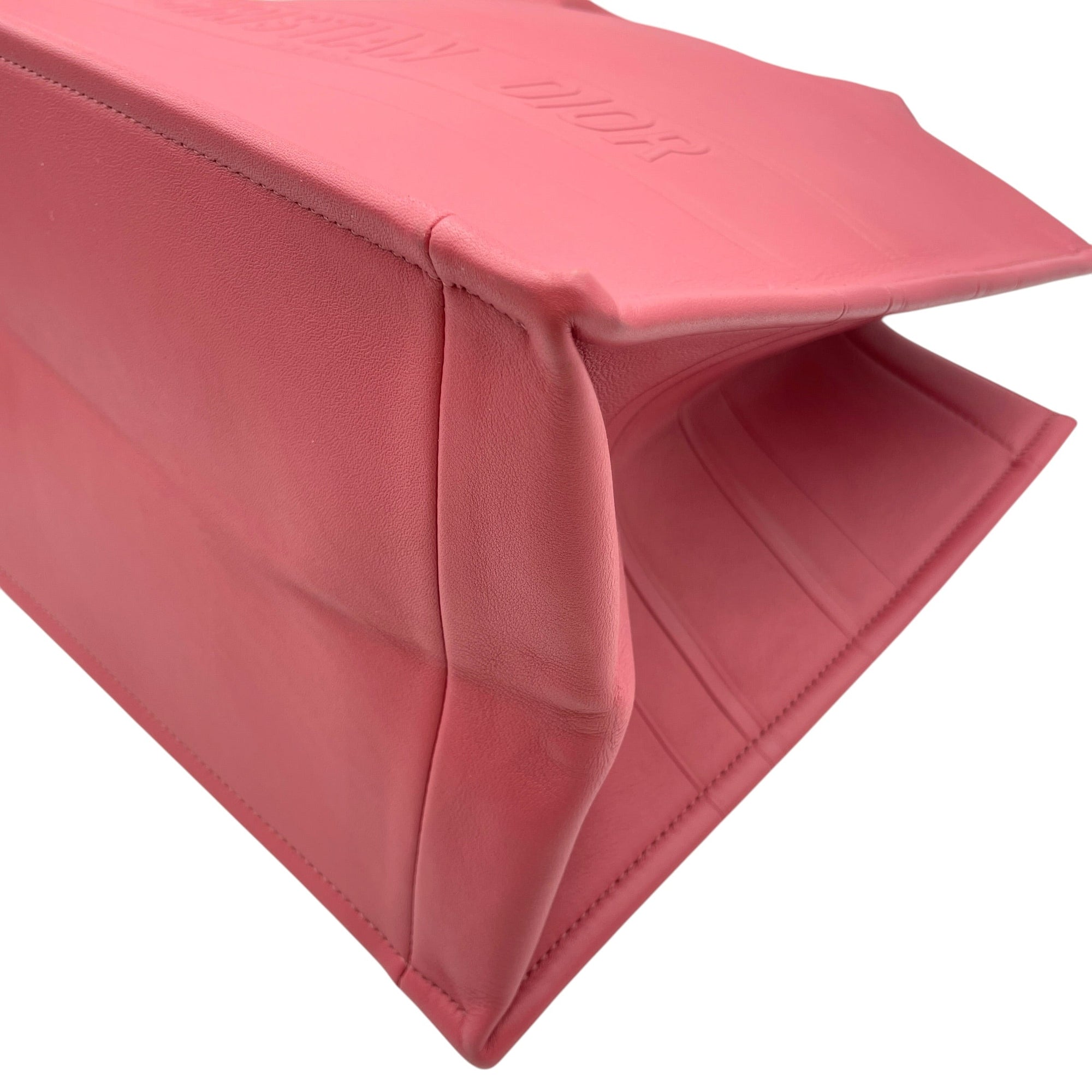 Book Tote Pink Top Handle Bag in Calfskin CL2605-21184 6