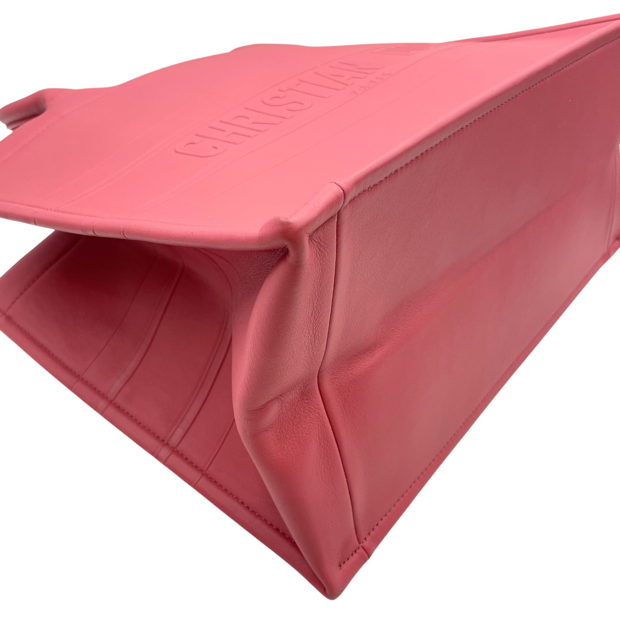 Book Tote Pink Top Handle Bag in Calfskin CL2605-21184 7
