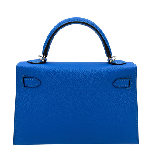 Sellier Kelly 20 Blue Hydra in Epsom Electrum hardware CL2605-21187 2