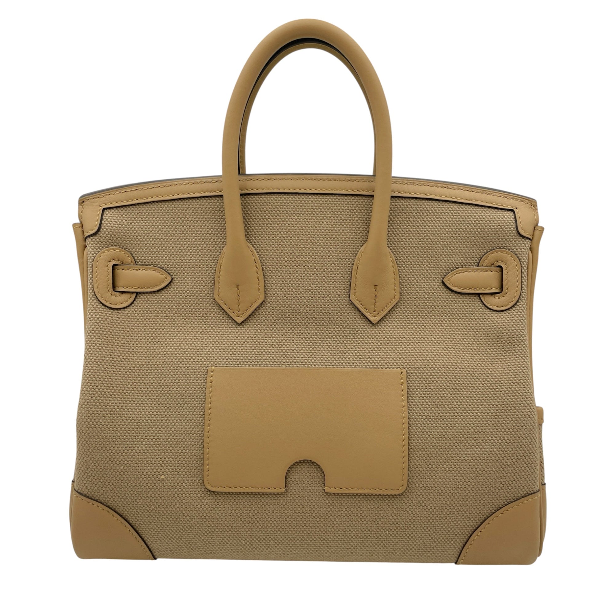 Cargo Birkin 25 Beige Marfa/Poussiere in Swift/Toile Palladium hardware CL2605-21190 2