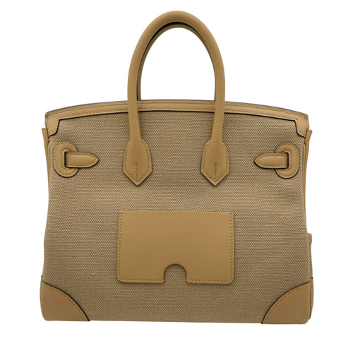 Cargo Birkin 25 Beige Marfa/Poussiere in Swift/Toile Palladium hardware CL2605-21190 2