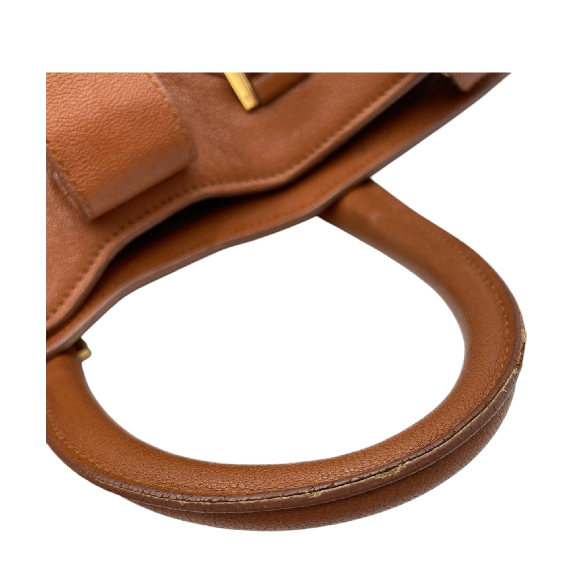 Chyc Cabas Tote Small Brown Top Handle Bag Gold hardware CL2605-21192 11