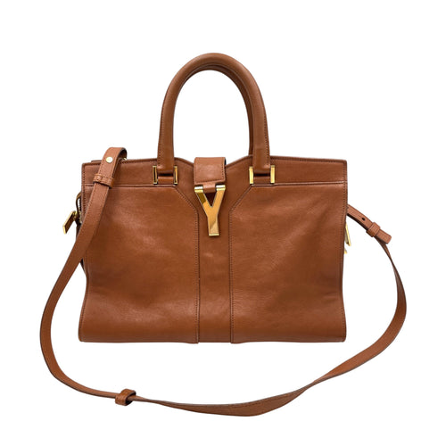 Chyc Cabas Tote Small Brown Top Handle Bag Gold hardware CL2605-21192 5