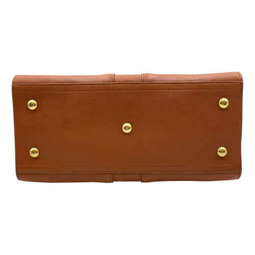 Chyc Cabas Tote Small Brown Top Handle Bag Gold hardware CL2605-21192 7