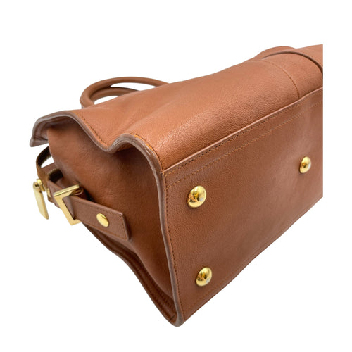 Chyc Cabas Tote Small Brown Top Handle Bag Gold hardware CL2605-21192 8