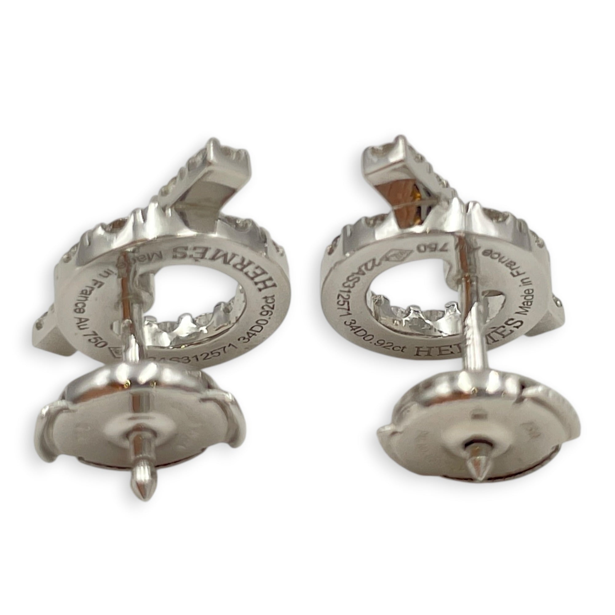 Finesse 34 Diamonds, 0.92 Carat Earrings in White Gold Hardware CL2605-21198 2