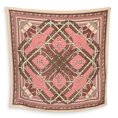 Mors a jouets Bandana Shawl 140 Rose/Blanc Shawl