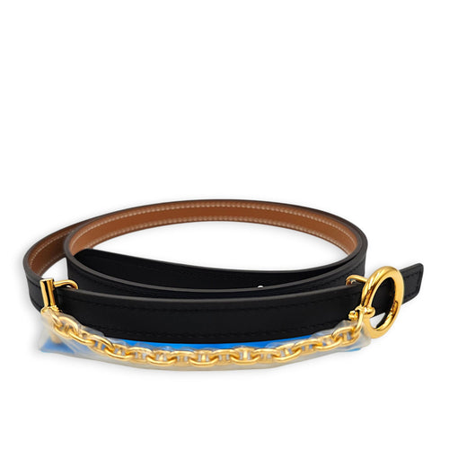 Carrousel  13mm x 85cm Black/Gold Belt Kit in Epsom/Swift Gold hardware CL2605-21203 1