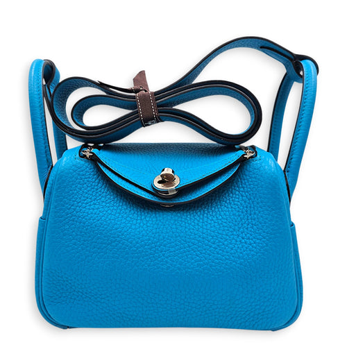 Lindy Mini Blue Frida in Clemence Palladium hardware CL2605-21209 1