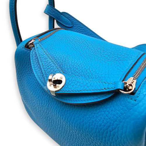 Lindy Mini Blue Frida in Clemence Palladium hardware CL2605-21209 10