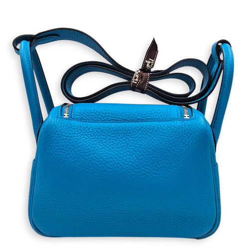 Lindy Mini Blue Frida in Clemence Palladium hardware CL2605-21209 2