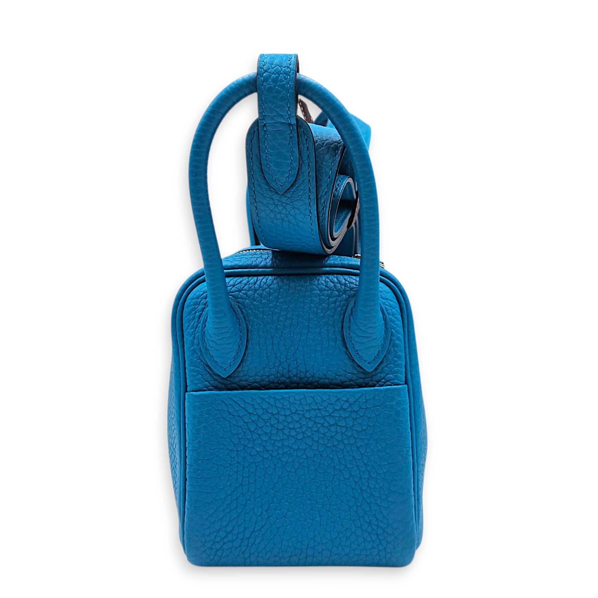 Lindy Mini Blue Frida in Clemence Palladium hardware CL2605-21209 3