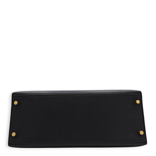 Sellier Kelly 28 Black in Epsom Gold hardware CL2605-21210 5