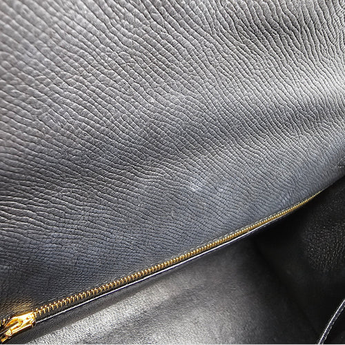 Sellier Kelly 28 Black in Epsom Gold hardware CL2605-21210 7