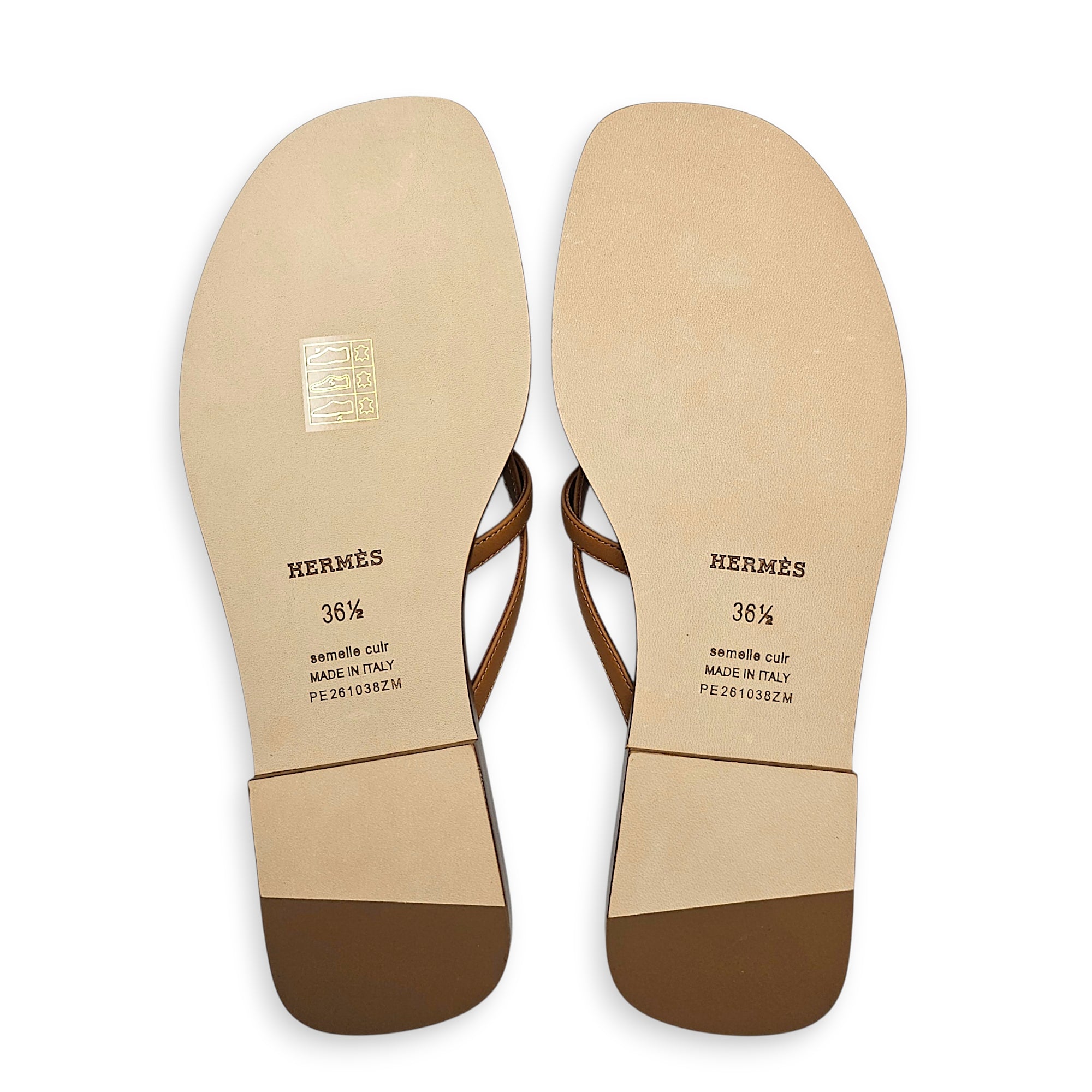 Miss Sandal. Sz: 36.5 Naturel Sandals in Calfskin Palladium hardware