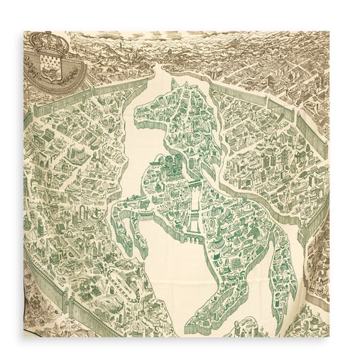 La Nouvelle Cite Cavaliere 140 Vert/Blanc Shawl CL2605-21219 1