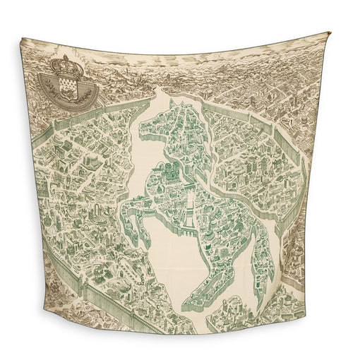 La Nouvelle Cite Cavaliere 140 Vert/Blanc Shawl CL2605-21219 2