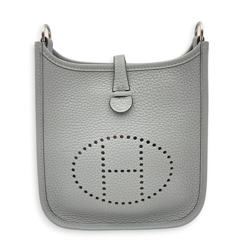 Evelyne Mini Gris Pantin in Clemence Palladium hardware CL2605-21220 1
