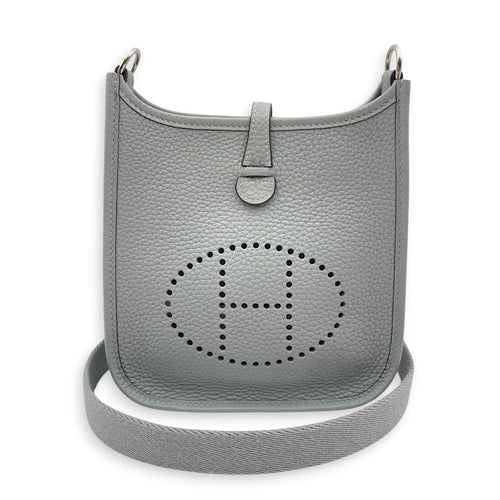 Evelyne Mini Gris Pantin in Clemence Palladium hardware CL2605-21220 3