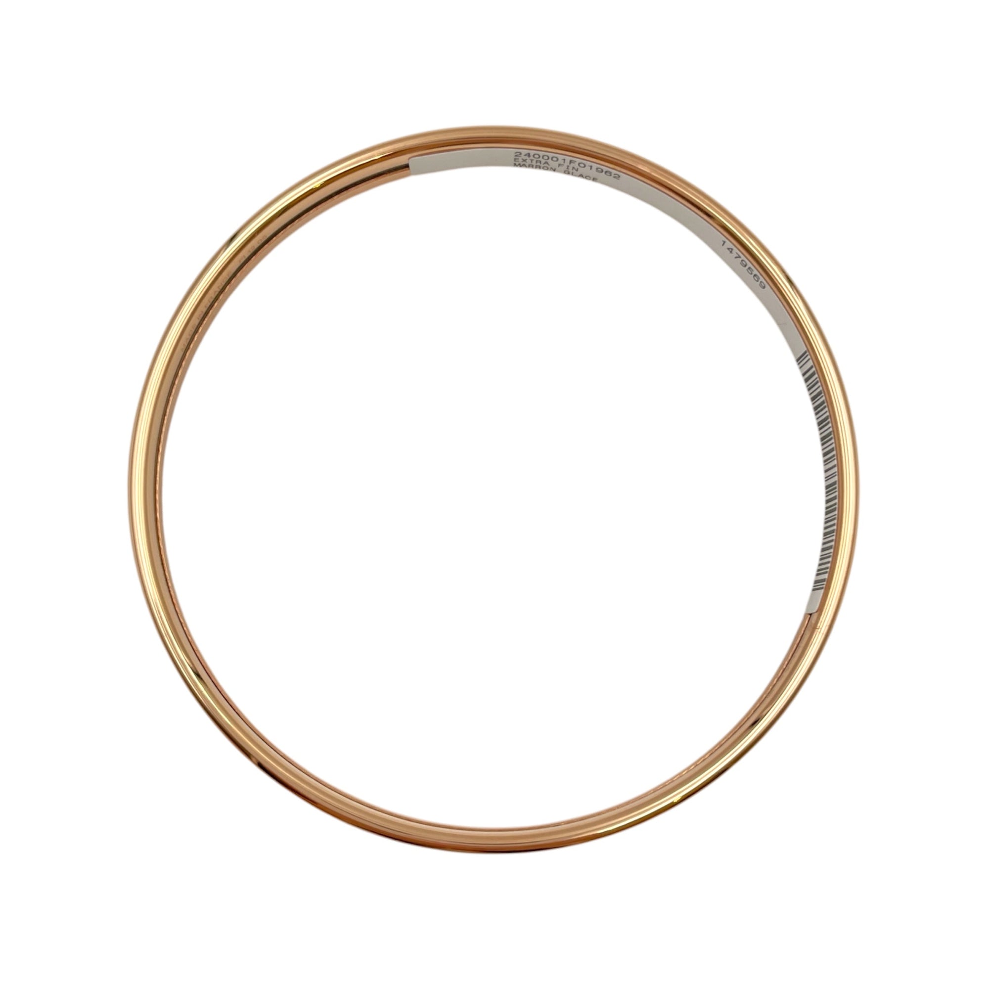 Uni XS Marron Glace Bangle Rose Gold hardware CL2605-21227 3