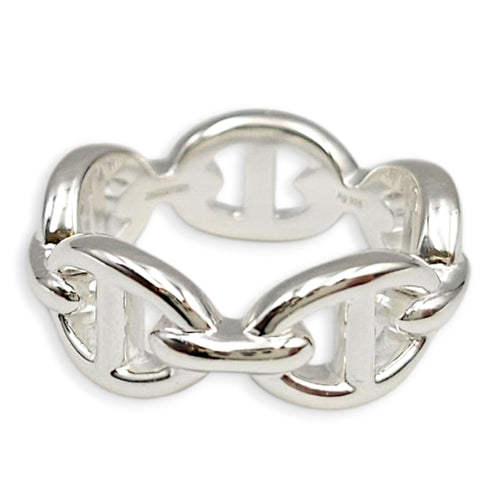 Chaine d'ancre Enchainee ring, small model. Sz: 50 Ring