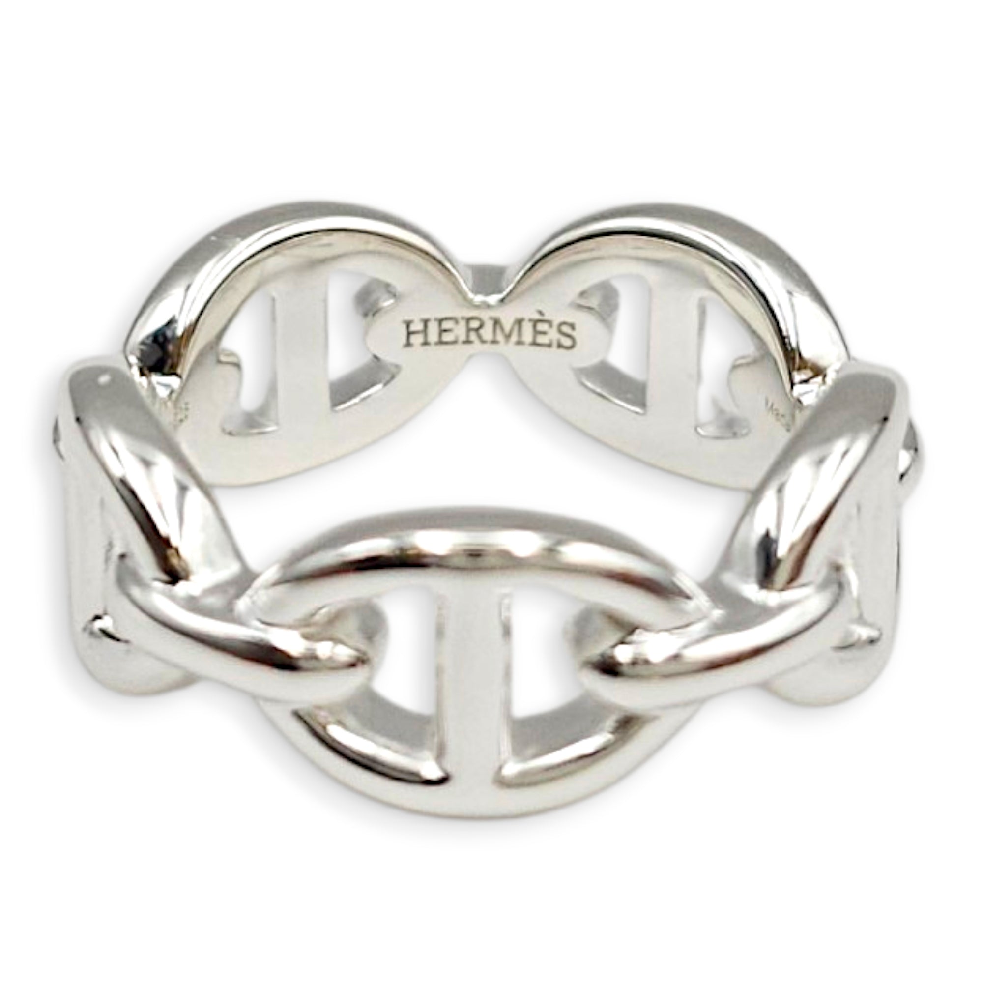 Chaine d'ancre Enchainee ring, small model. Sz: 50 Ring