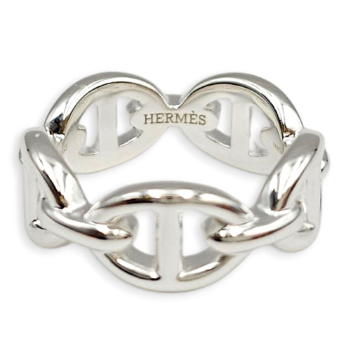 Chaine d'ancre Enchainee ring, small model. Sz: 50 Ring
