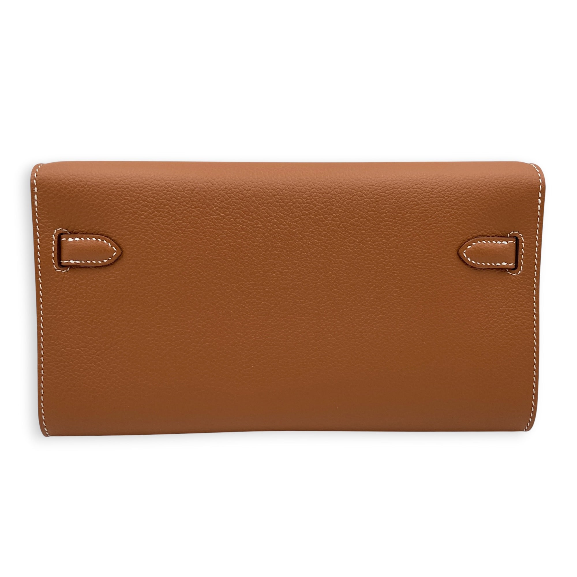 Kelly To Go Gold Crossbody Bag in Evercolor Palladium hardware CL2605-21239 2