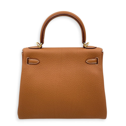 Kelly 25 Gold in Togo Gold hardware CL2605-21245 2