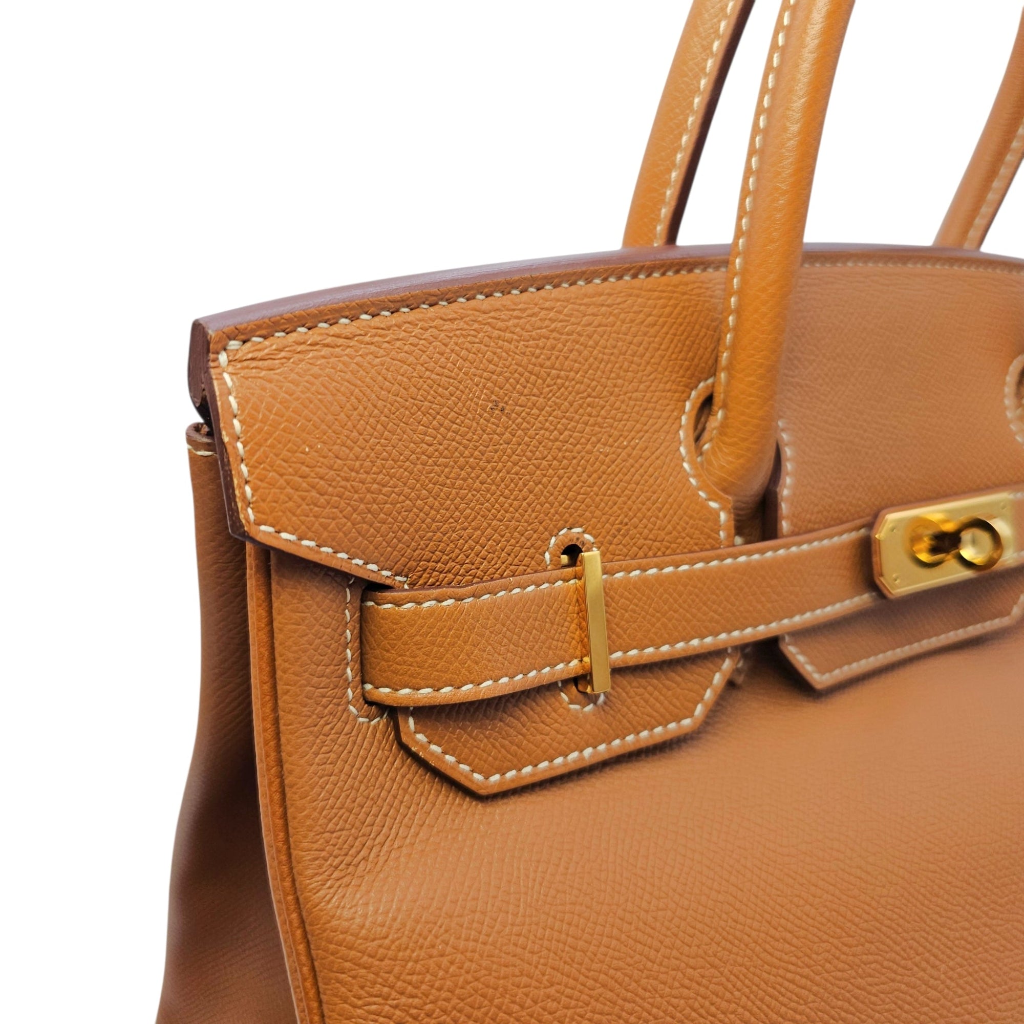 Birkin 30 Gold in Epsom Gold hardware CL2605-21254 11