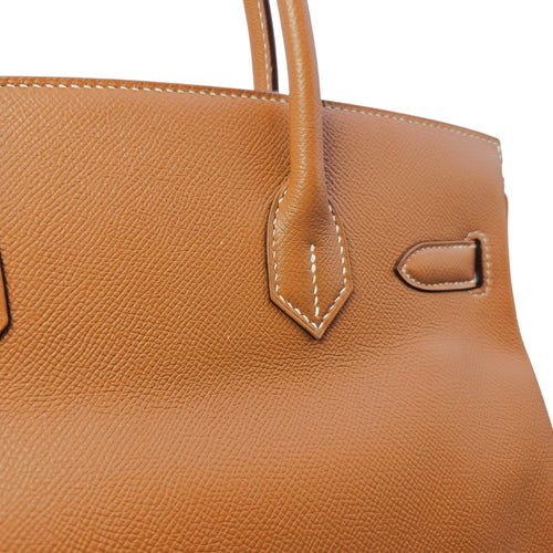 Birkin 30 Gold in Epsom Gold hardware CL2605-21254 12