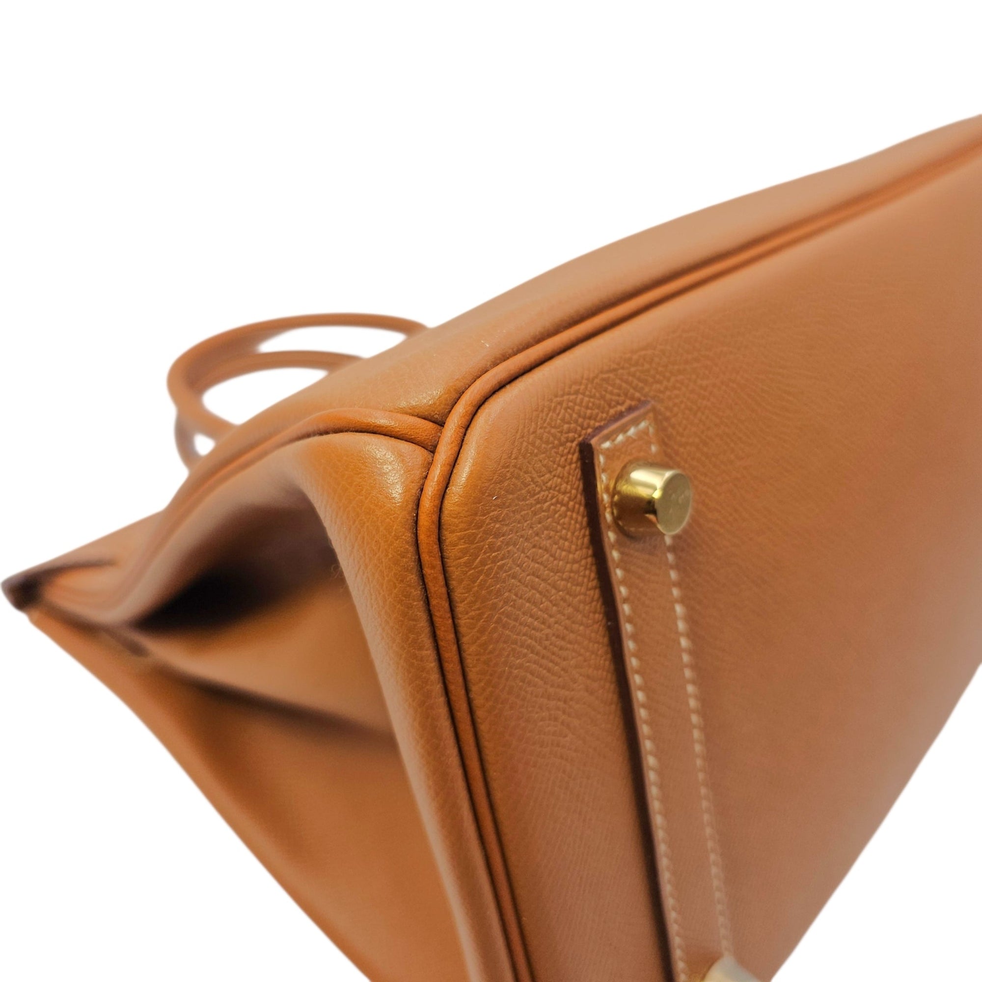 Birkin 30 Gold in Epsom Gold hardware CL2605-21254 19