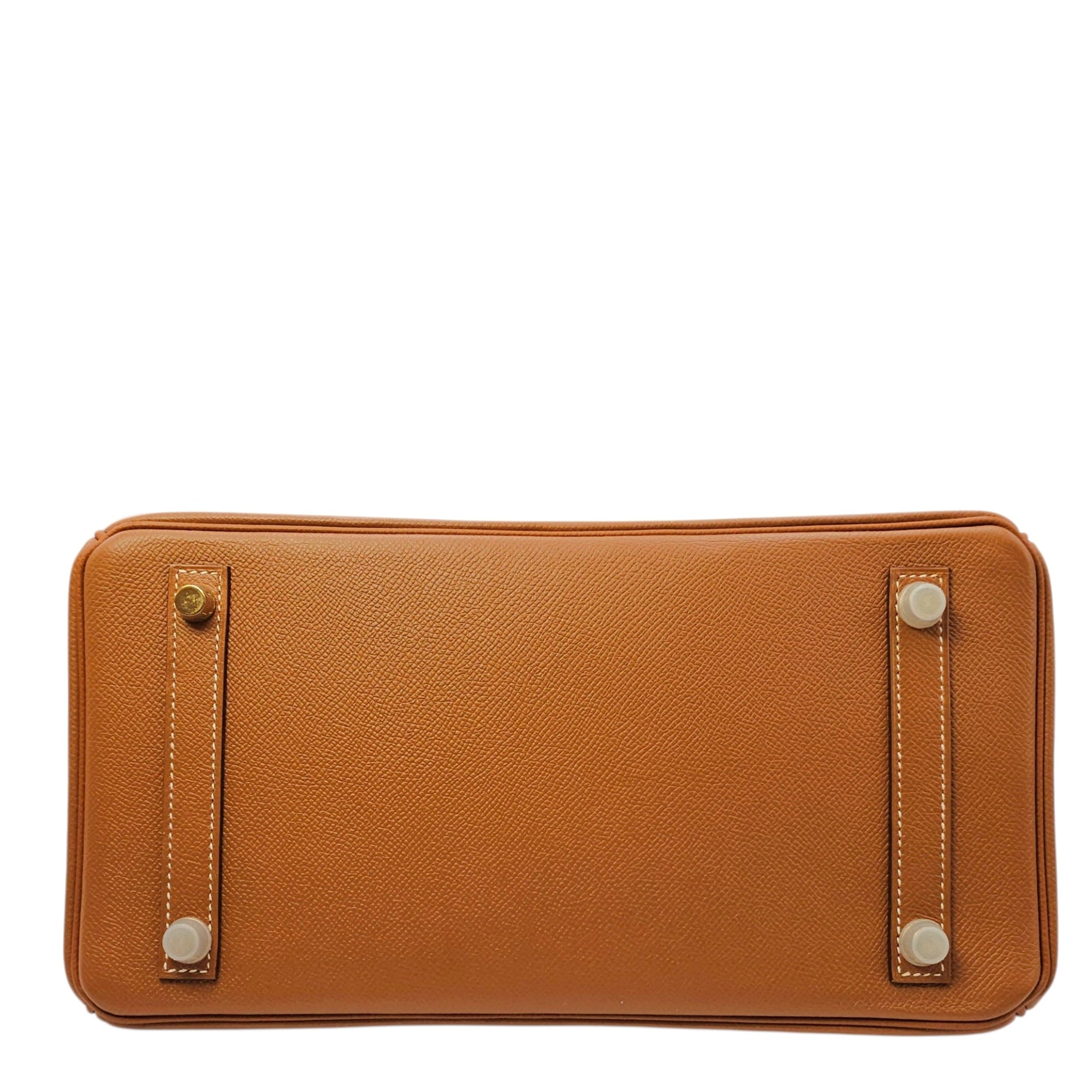 Birkin 30 Gold in Epsom Gold hardware CL2605-21254 5