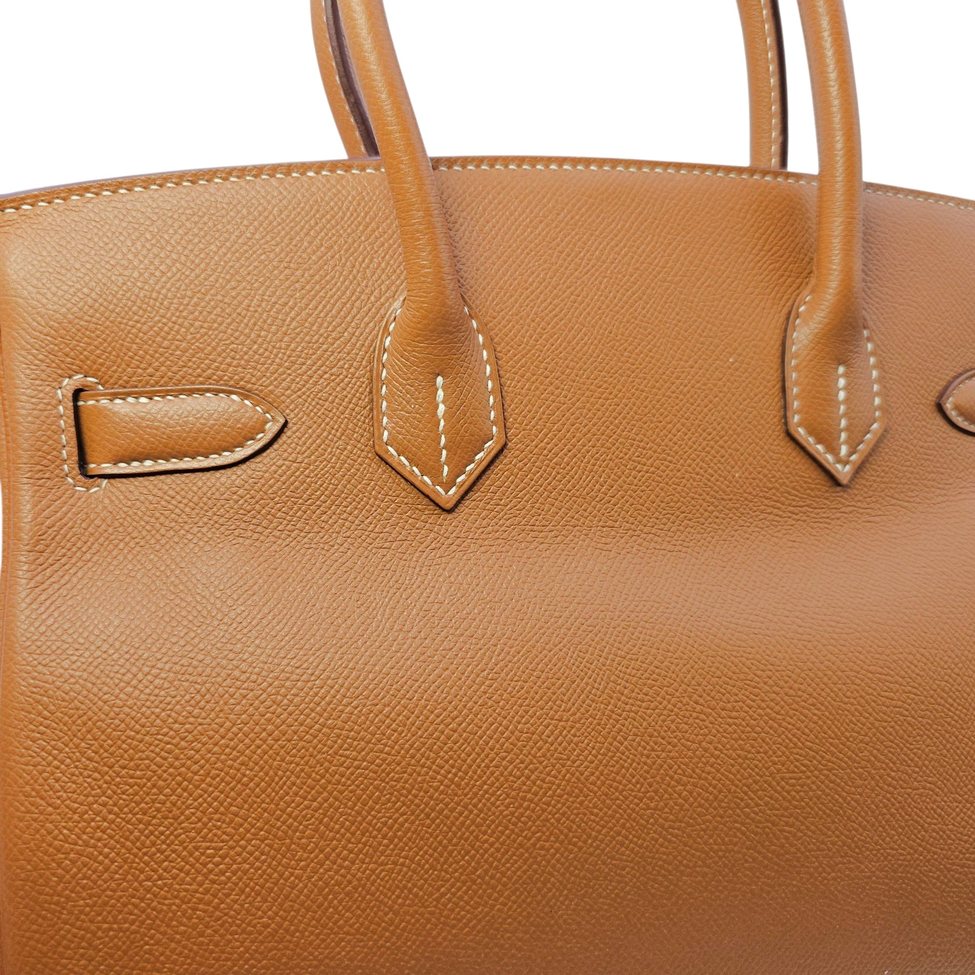 Birkin 30 Gold in Epsom Gold hardware CL2605-21254 8