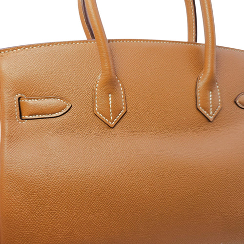 Birkin 30 Gold in Epsom Gold hardware CL2605-21254 8