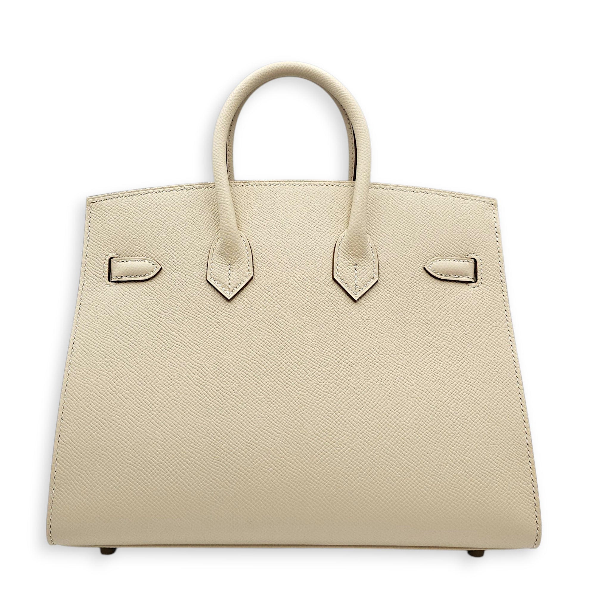 Sellier Birkin 25 Craie in Epsom Gold hardware