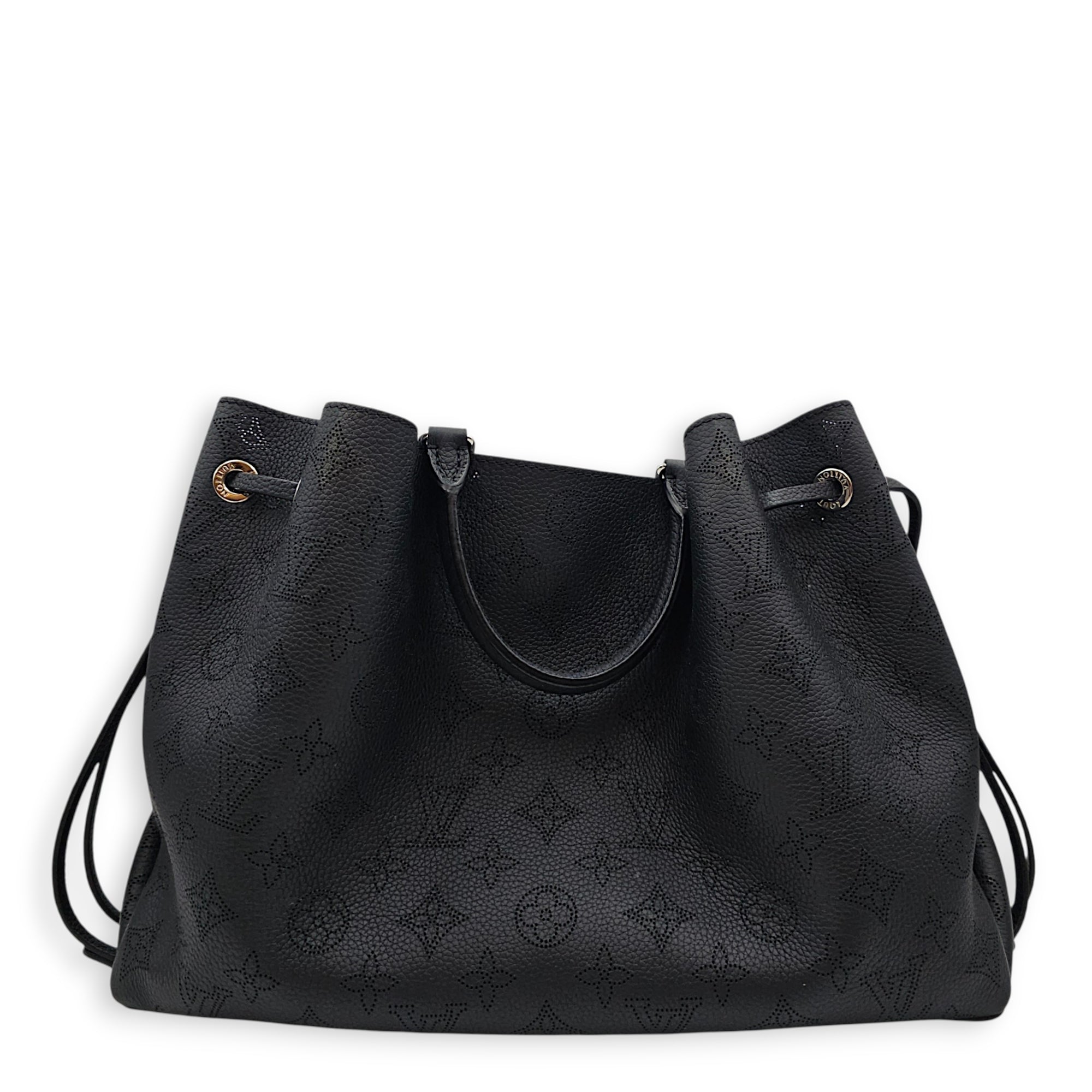 Bella Tote Mahina Black Shoulder Bag in Calfskin Silver hardware CL2605-21264 2