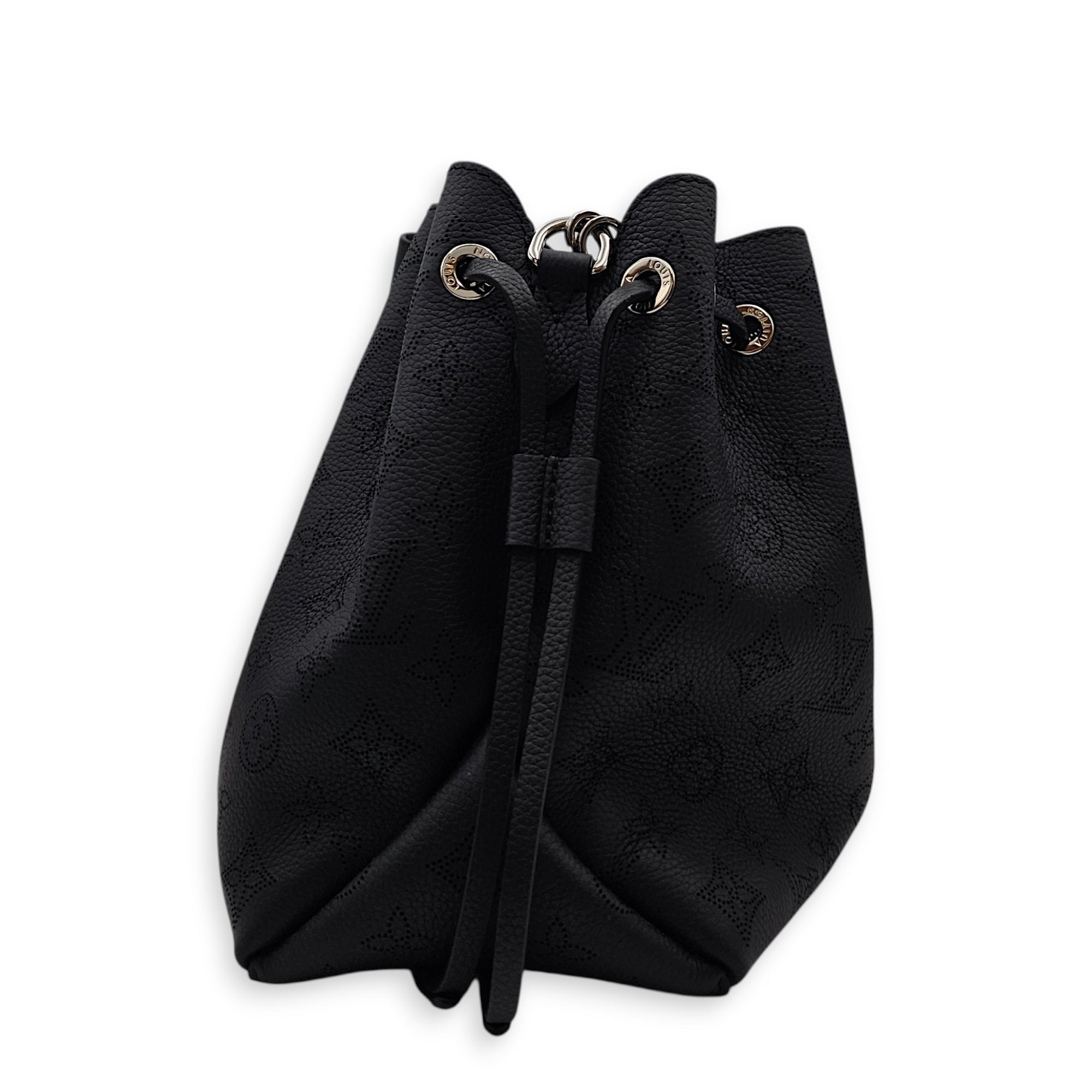 Bella Tote Mahina Black Shoulder Bag in Calfskin Silver hardware CL2605-21264 4