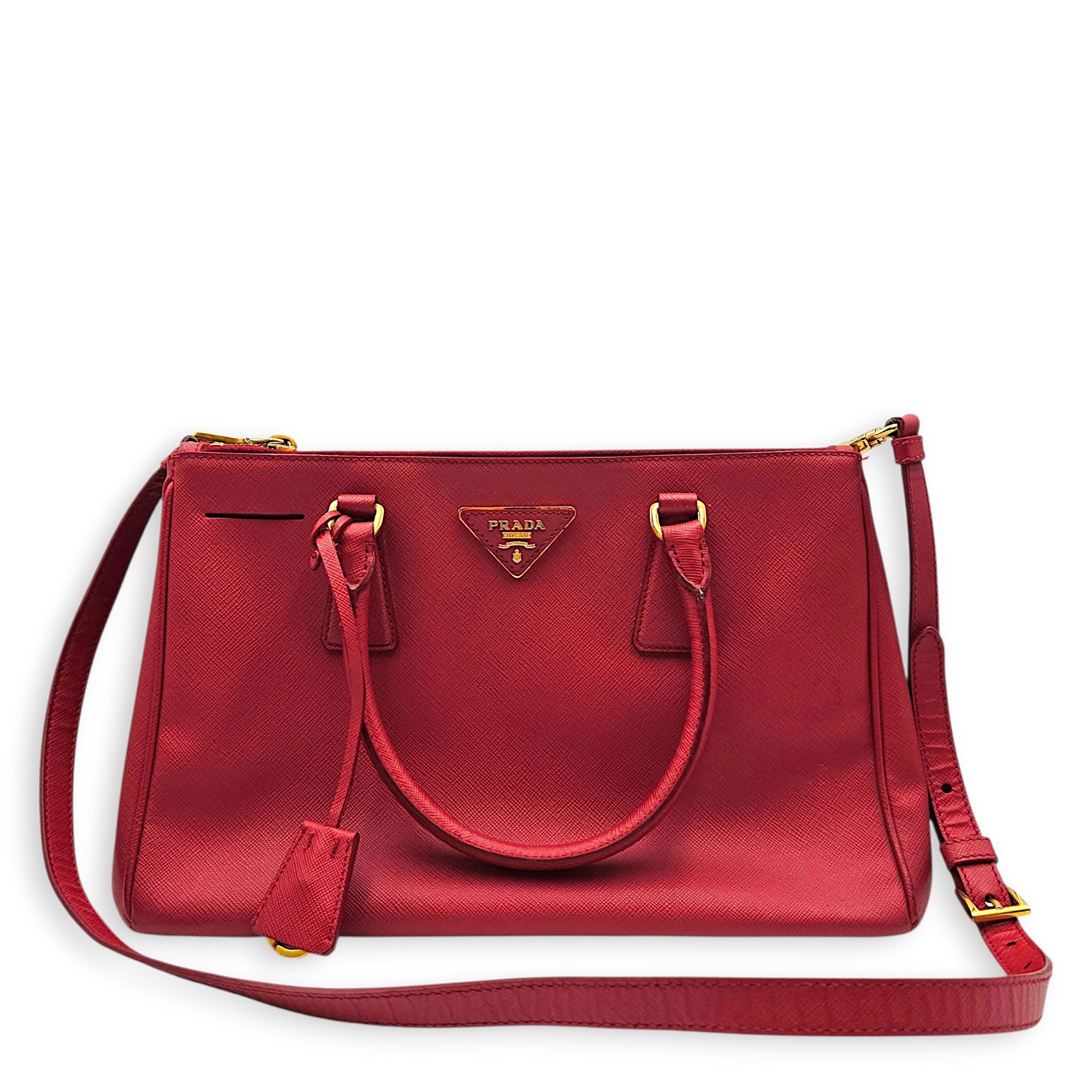 Galleria Tote Red Shoulder Bag in Saffiano Leather CL2605-21266 12