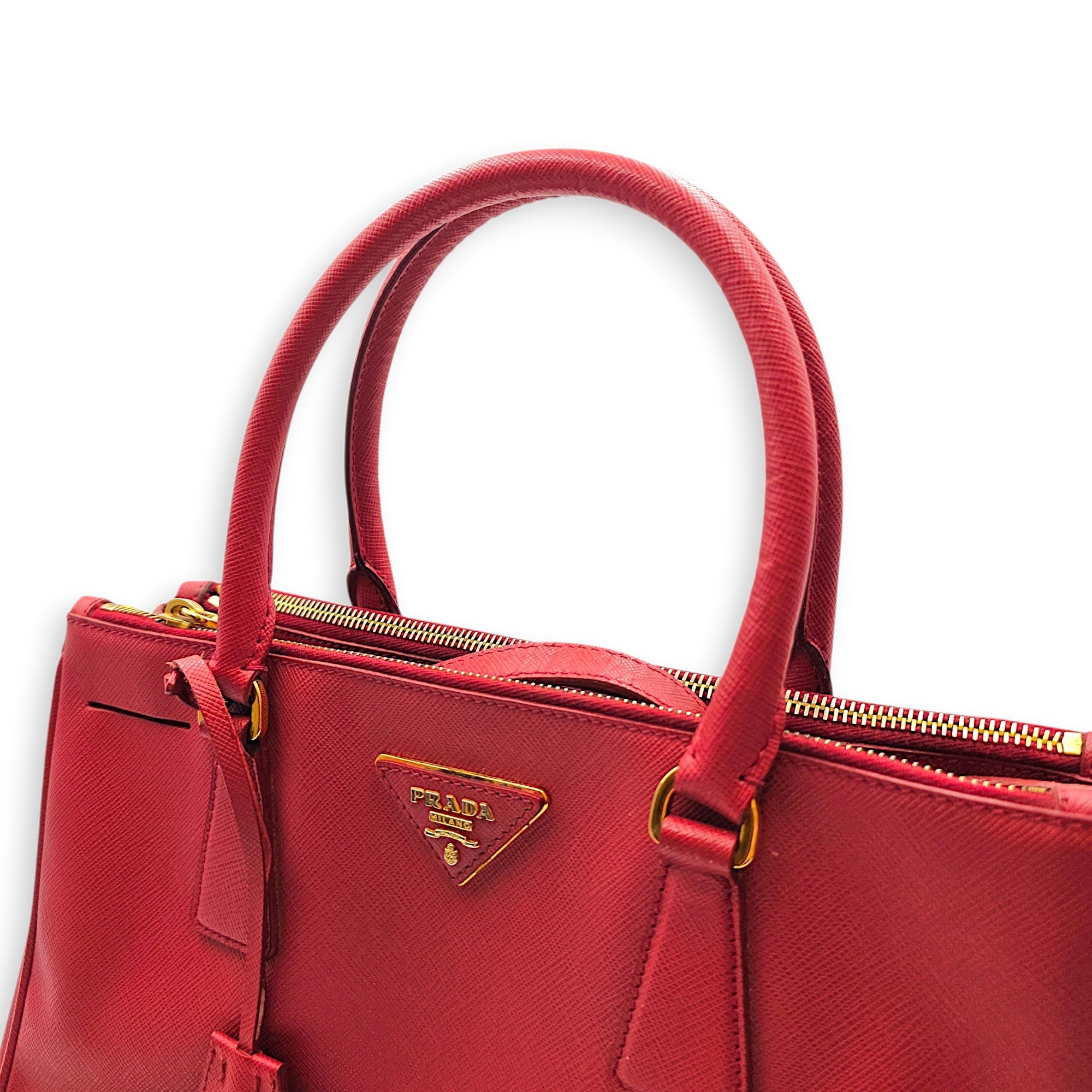 Galleria Tote Red Shoulder Bag in Saffiano Leather CL2605-21266 9