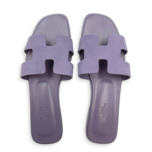 Oran 39 Violet Glycine Sandals in Suede Leather CL2605-21268 1